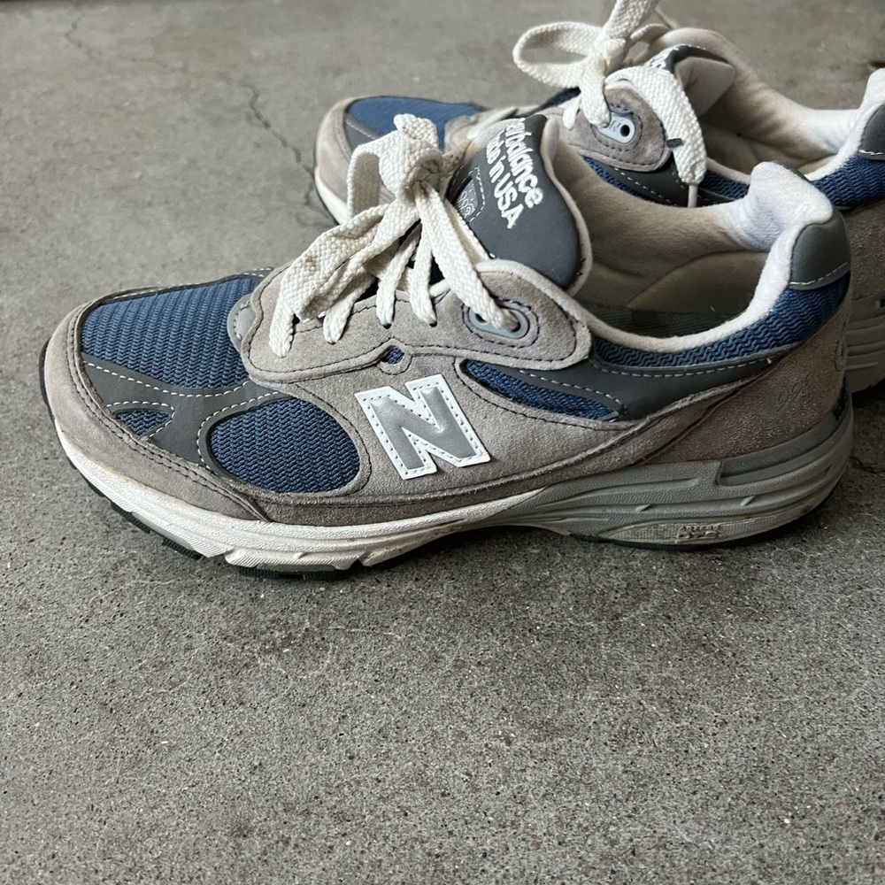 New Balance Navy and Light Gray Athletic Shoes